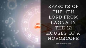 Read more about the article 4th Lord in the 12 houses of Horoscope