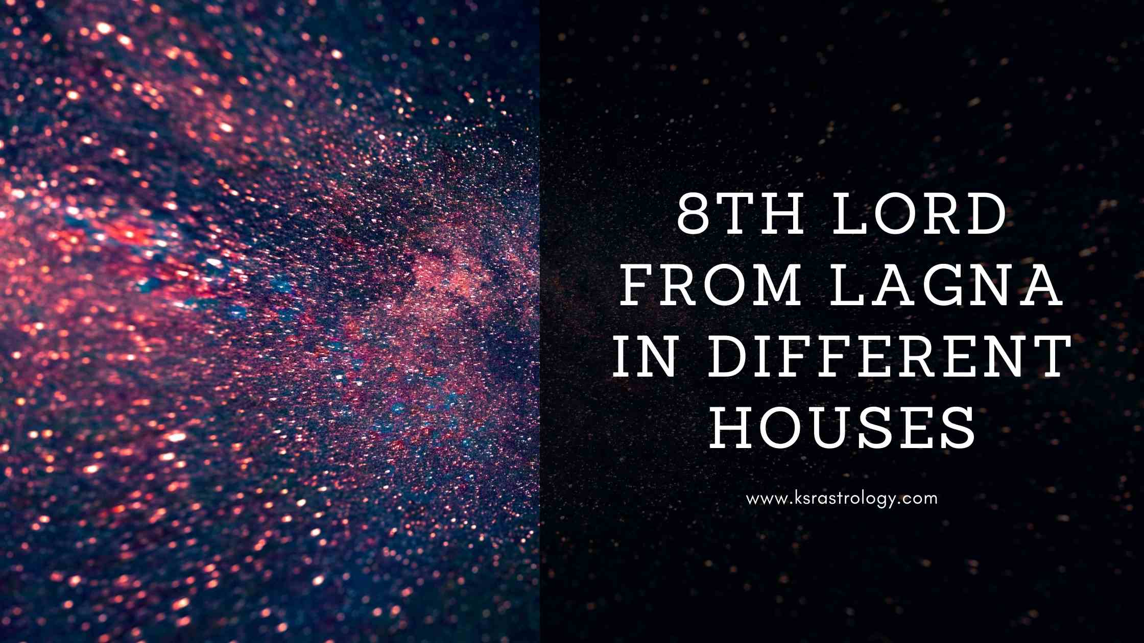which planet is the lord of 8th house
